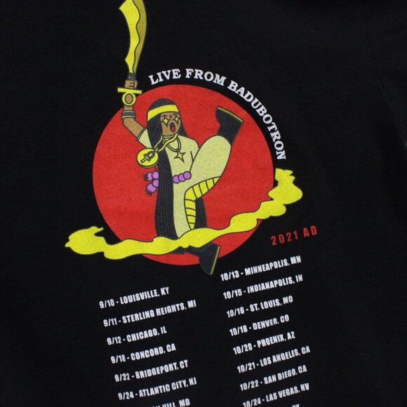 erykah badu Shirt Unisex Medium M Black BADUBOTRON ONNA—MUSHA TOUR Cotton - Picture 5 of 7